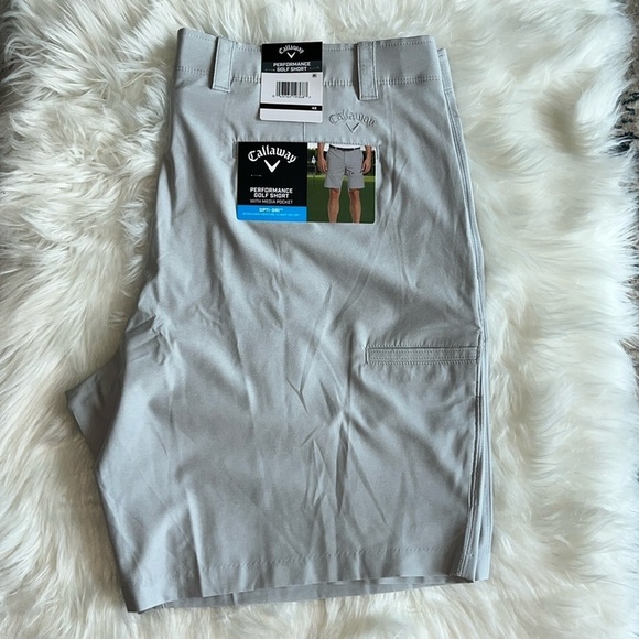 🆕 Callaway Performance Golf Short with Media Pocket Gray Size 42 - Picture 3 of 10